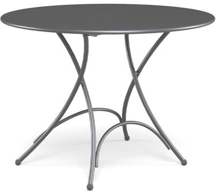 Emu Runder Klapptisch Pigalle 105 cm aus Stahl Farbe Eisen Antik 22