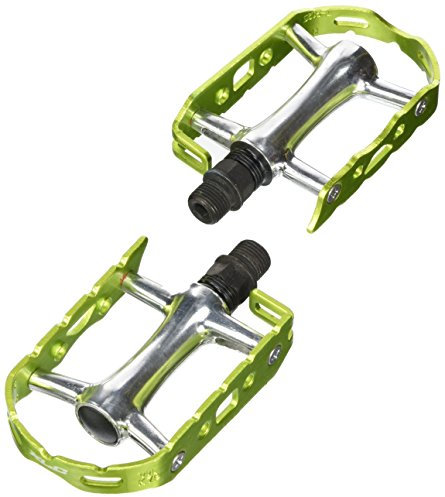 XLC XLC Pedale MTB Ultralight, Silber/Limegreen, One Size