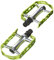 XLC XLC Pedale MTB Ultralight, Silber/Limegreen, One Size