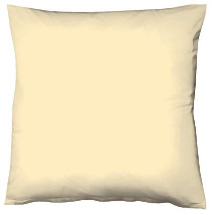 fleuresse 9200 Colours Interlock Jersey Kissenbezug aus 100% Baumwolle, Oekotex Standard 100, 35 x 40 cm, vanille