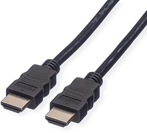 ROLINE HDMI High Speed Kabel mit Ethernet, schwarz, 1 m