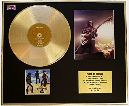 Motorhead/CD Gold Disc/Schallplatte & Foto Display/LTD. Edition/Ecoa/Ace of Spates