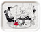 Moomin 101 – 28 Papa Reading Tablett Holz, Mehrfarbig, 27 x 20 x 1,5 cm
