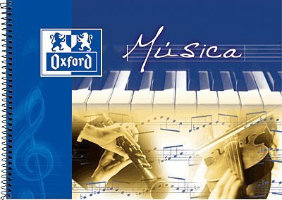 Oxford 100302790 Cahier musique oblongue 20 feuilles