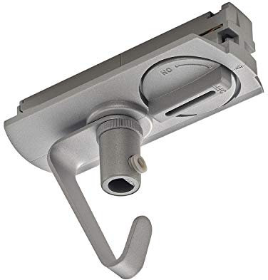 SLV Adapter für 1-Phasen Hochvoltschiene, elektrisch mit Haken, silber 143172