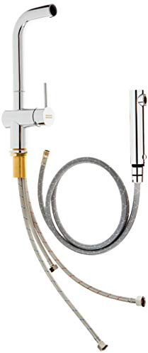 Franke 115.0373.966 Chromed Kitchen Sink Tap with Pull-Out Spout, Grey