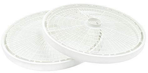 PurKeep TR-2 White Plastic Round 15 1/2 Add-A-Trays, 2 Pack