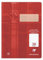 Clairefontaine 331038C - Heft ideal für die Schule, DIN A4, 16 Blatt, 90g, Lineatur 38 durchgehend kariert mit Rand 5x5mm gelocht, Rot, 1 Stück