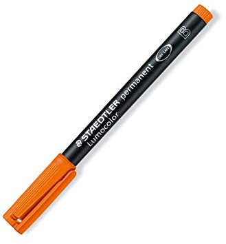 Staedtler 314-4 Feinschreiber Universalstift Lumocolor permanent, B, orange