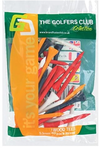 Golfers Club Unisex Adult Golf st20tew53p Pack of 40, multi-coloured, 53 mm