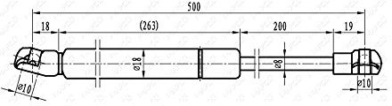 MAPCO 20958 Motorhaubendämpfer Kompatibel mit VW Lupo 6X1, 6E1 | Kompatibel mit: SEAT AROSA, VW LUPO I