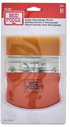 Plaid: Craft Nylon Mod Podge Pinsel Applikator 4-Zoll, Gold Taklon