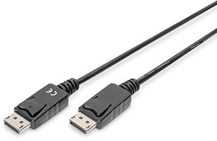 DIGITUS DisplayPort-Kabel - Full-HD 1080p/60Hz - 5m - mit Verriegelung - Displayport 1.1a - Kompatibel mit PC, Monitor, Gaming-Grafikkarte