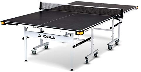 JOOLA Rally TL Professional MDF Indoor Ping Pong Table w/Quick Clamp Table Tennis Net & Post Set - 10 Minute Easy Assembly - Corner Ball Holders - Tournament Quality - Includes Playback Mode