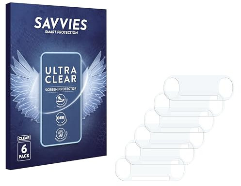 Savvies 6 Stück Schutzfolie für Sony Playstation PS Vita Slim (Rückseite) Displayschutz-Folie Ultra-Transparent