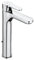 Roca L20 Grifería para lavabo de caño alto con tecnología Cold Start, grifo monomando con enlaces de alimentación flexibles, mezclador con desagüe automático de fácil instalación, cromado, A5A3C09C00
