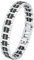 S.Oliver Herren Armband Klappverschluss Edelstahl mattiert Kautschuk 20+2 cm schwarz