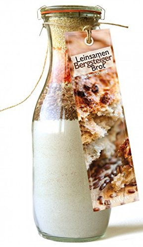 Geschenkset Feuer & Glas Backmischung Leinsamen Bergsteiger Brot das ideale Geschenk