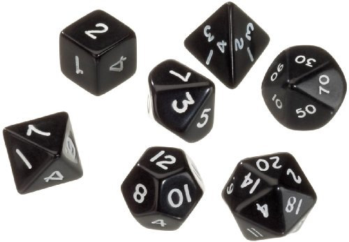 Pegasus 207001XX - Opaque Schwarz, 7er Box mit je 1x W4, W6, W8, W10, W00, W12, W20