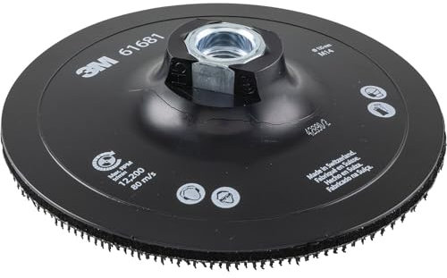 3M Klett-Schleifteller mit Zentrierung und Gewinde M 14 125 mm