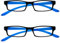 UV Reader Schwarz Leuchtend Blauen Nacken-Lesebrille Wert 2er-Pack Frauen Herren UVR2PK020 +2,50