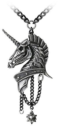 Alchemy Gothic Geistalon Unisex Halskette Standard Hartzinn Einhorn, Geschenke, Gothic, Punk, Rockwear