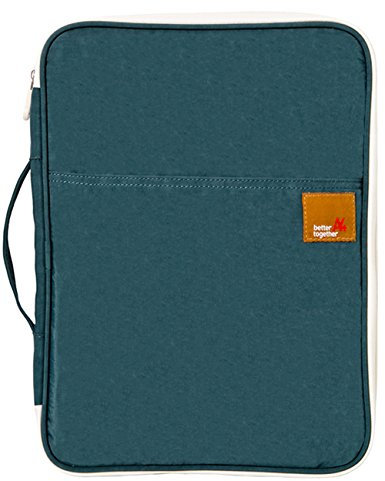 A4 Reisedokumententasche Ausweistasche Multifunktions Dateien Wasserdicht Organizer Messenger Ipad Handtasche Aufbewahrung für unterwegs Büro (Dunkelgrün)
