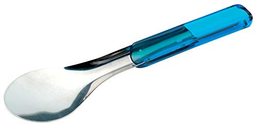 Piazza 040517 Lot de 5 spatules à glace avec manche coloré Bleu 25 cm