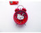 TOYMECA Hello Kitty Alarm Clock, Red, 4 Digital Twin Bell Clock