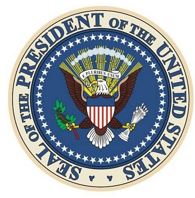 FahnenMax Autoaufkleber Sticker USA Präsident Wappen Aufkleber