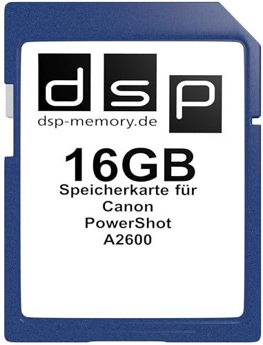 16GB Speicherkarte für Canon PowerShot A2600 | Magnetsicher, röntgensicher, temperaturbeständig und sturzfest