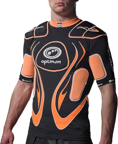 Optimum Herren-Schutzkleidung Inferno mit Schulterpolster Small schwarz/orange