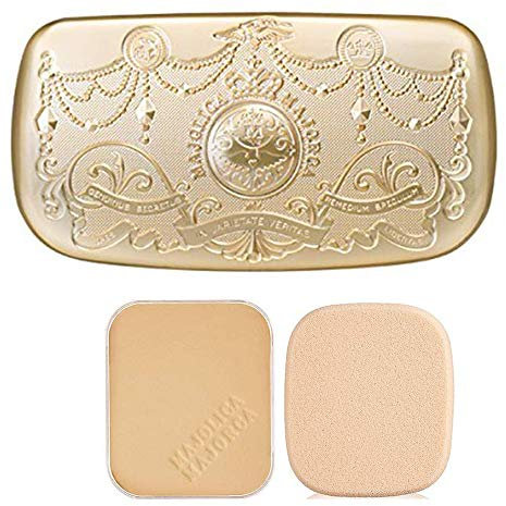Shiseido Majolica Majorca Skin Remaker Pore Cover Foundation - Ochre10 - With Foundation Case (Green Tea Set)