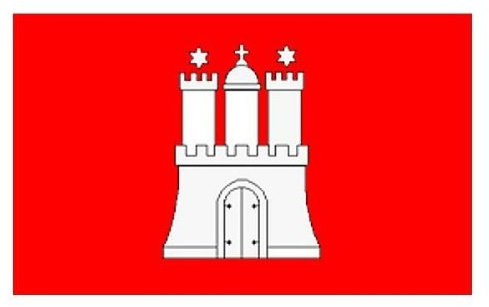 Flagge 150x90 cm Hamburg