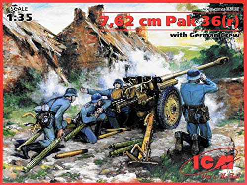ICM 35801 Maquette Pak 36(r) Allemande avec Personnel 7,62 cm
