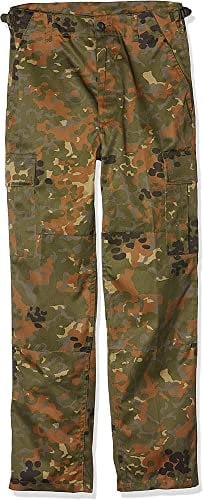 Mil-Tec Unisex Kinder Us Bdu Hose, Flecktarn, L 146/152 EU