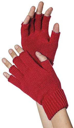 WILBERS & WILBERS 51040 - Gestrickte fingerlose Handschuhe, Kostümaccessoire für Karneval, Mottopartys, Halloween