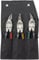 BESSEY Figuren-Scheren Set, 1 x D16, 1 x D16L und 1 x D16S in Rolltasche, für kurze gerade und Figurenschnitte, Gewicht 1,23 Kg, Schwarz, Silber