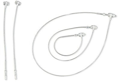 SET: 2 x 500 Sicherheitsfäden, Loop Pins, transparent 125 mm und 75 mm von epo52