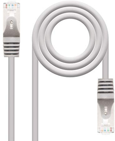 Nanocable 10.20.0805 - Cavo di rete Ethernet RJ45 Cat. 6 FTP AWG24, grigio, 5 mts