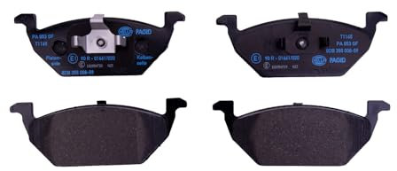 HELLA PAGID 8DB 355 008-591 Bremsbelagsatz - T1165 - Dicke/Stärke: 19.7mm - Bremssystem: Teves - nicht für Verschleißwarnanzeiger vorbereitet - für u.a. AUDI / SEAT / SKODA / STREETSCOOTER / VW