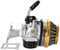 GOOFIT Collettore Carburatore 19mm Minimoto Filtro Aria 58mm Sostituzione per 2 Tempi 47cc 49cc Mini Pit Bike Quad ATV Scooter Oro