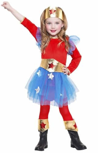 Zzcostumes SUPERHEROIN COSTUME SIZE 7-9 YEARS SIZE CHILDREN