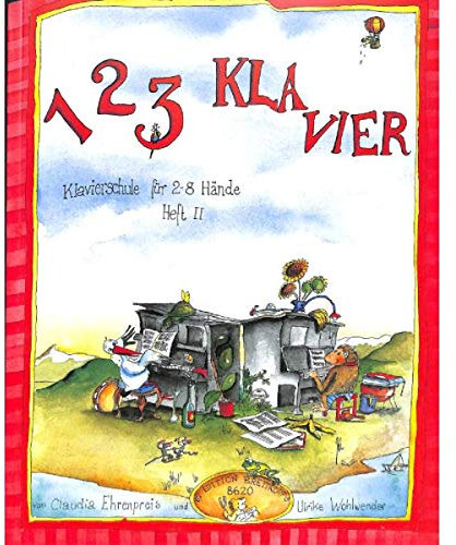 1 2 3 Klavier Band 2 inkl. praktischer Notenklammer - die Klavierschule für 7-11 jährige Kinder mit vielen farbigen Illustrationen sowohl für den Gruppen- als auch für den Einzelunterricht (Taschenbuch DIN A4 quer) von Claudia Ehrenpreis und Ulrike Wohlwender (Noten/Sheetmusic)