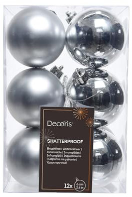Decoris Dekoration, Silber, 6