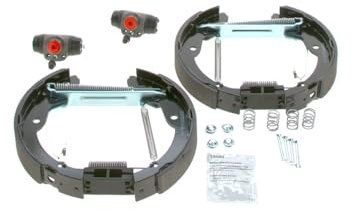 Bosch KS632 Kit Super Pro - Rear drum brake kit - 1 pre-assembled set, 2 wheel brake cylinders, 4 brake shoes