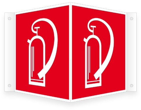 Nasenschild/Winkelschild | Feuerlöscher gem. BGV A8 F05 | in verschiedenen Größen erhältlich | direkt bedruckt
