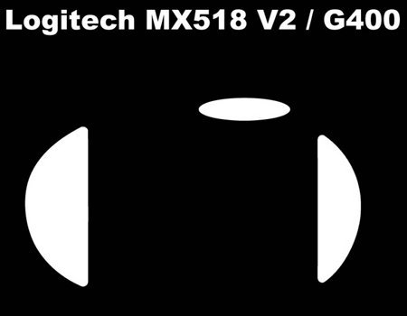 Neu Corepad Skatez Ersatz Maus Füße für Logitech G400 / Mx518(v2)