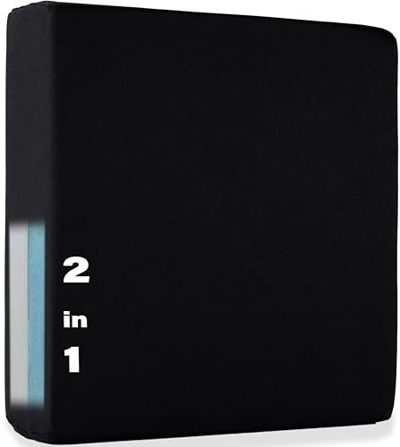 Supply24 Gel/Gelschaum Sitzkissen Schwarz – Individueller Härtegrad 40x40x8 cm – Dekubitus-geeignetes Sitzpolster für Büro, Auto, Rollstuhl & Reisen – Druckentlastend & Langlebig