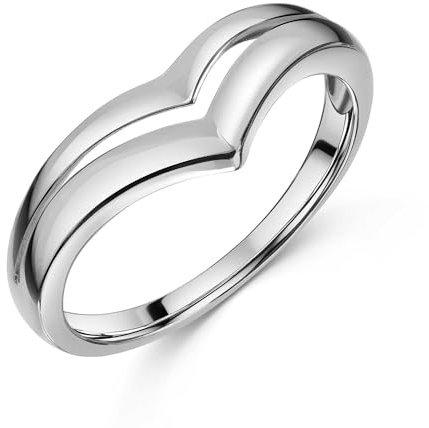 Materia Abstrakter Ring Silber 925 Frauen - Damenring Dreieck SR-72-57
